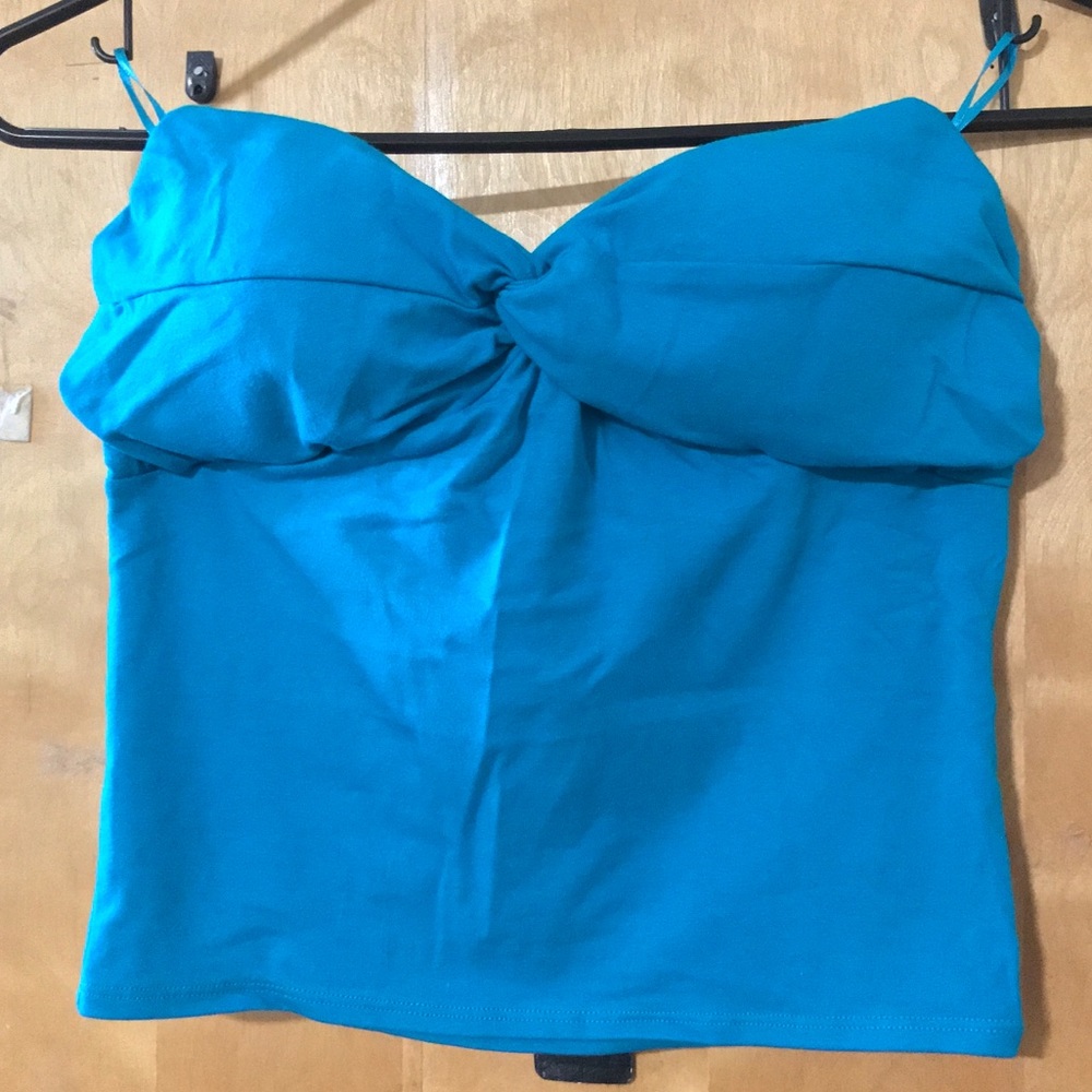 Twist-Front Crop Halter Top